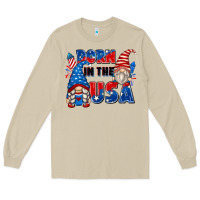 Mushroom born in the usa Long Sleeve Tee - Zillion Design Studio