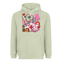 Matcha nurse  valentines day love Heavyweight Hoodie - AdoDesignShop