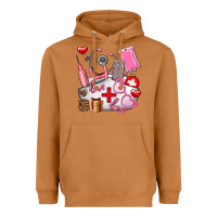 Meerkat nurse  valentines day love Heavyweight Hoodie - AdoDesignShop
