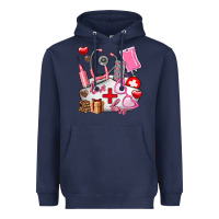 Navy nurse  valentines day love Heavyweight Hoodie - AdoDesignShop