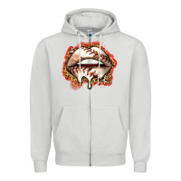 Baseball Lips Zipper Hoodie | Teevron