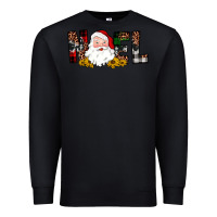 Black santa noel Premium Sweatshirt - JahusDesignShop