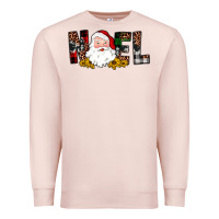 Pale Pink santa noel Premium Sweatshirt - JahusDesignShop