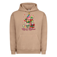 Pigment Burro merry bookmas christmas book tree Urban Hoodie - MaliasSmallBusiness