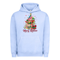 Pigment Grape Ice merry bookmas christmas book tree Urban Hoodie - MaliasSmallBusiness
