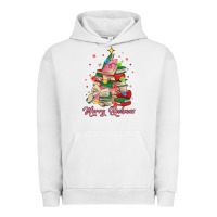 Pigment Lunar Rock merry bookmas christmas book tree Urban Hoodie - MaliasSmallBusiness