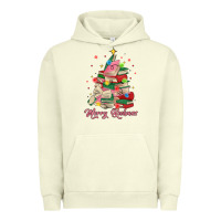 Pigment Pistachio merry bookmas christmas book tree Urban Hoodie - MaliasSmallBusiness