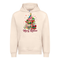 Sandshell merry bookmas christmas book tree Urban Hoodie - MaliasSmallBusiness