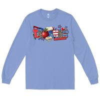 Colony Blue American teacher Long Sleeve Tee - Zillion Design Studio
