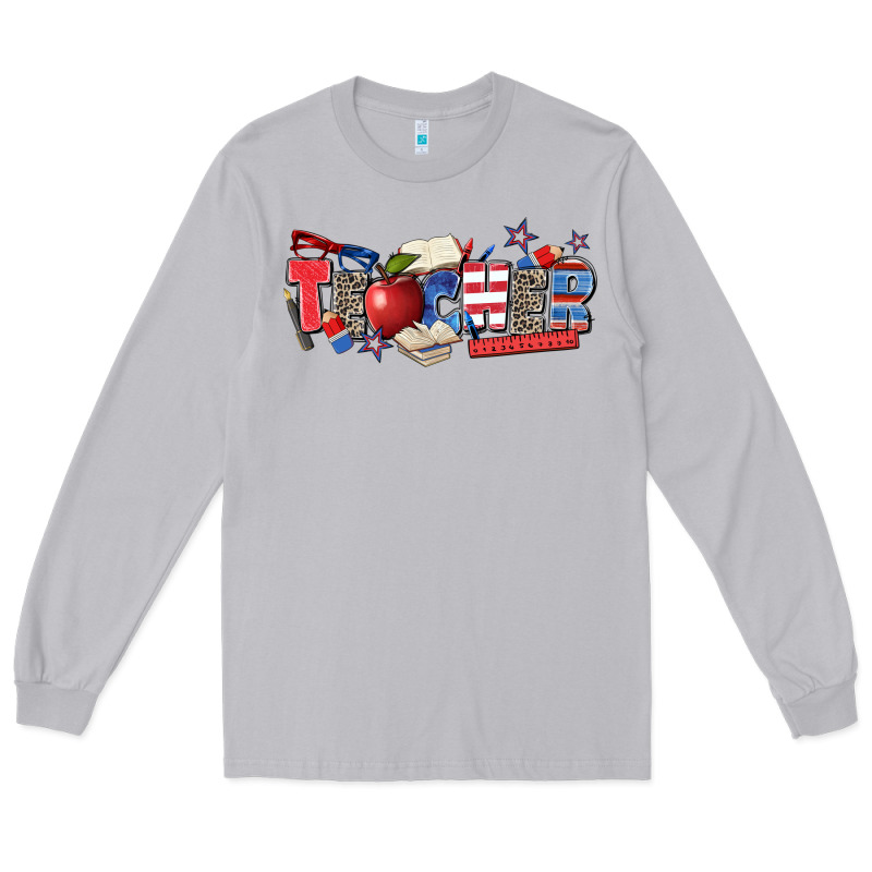 American Teacher Long Sleeve Tee by Zillion Design Studio | Teevron