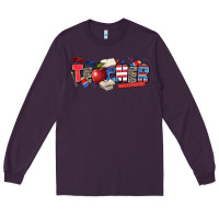 Plum American teacher Long Sleeve Tee - Zillion Design Studio
