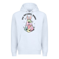 White egg ceptionally boujee Premium Hoodie - MaliasSmallBusiness