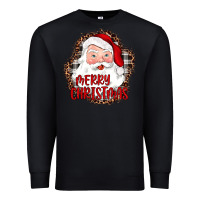 Black merry christmas santa Premium Sweatshirt - JahusDesignShop