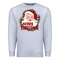 Heather Grey merry christmas santa Premium Sweatshirt - JahusDesignShop
