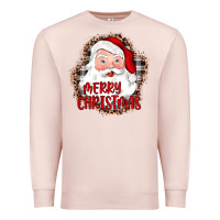 Pale Pink merry christmas santa Premium Sweatshirt - JahusDesignShop