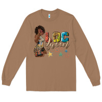 Toasted Coconut afro woman loc queen Long Sleeve Tee - texasbilliewilder
