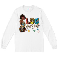 White afro woman loc queen Long Sleeve Tee - texasbilliewilder