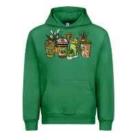 Emerald plant lover coffee cups Urban Hoodie - NancyCooperArtShop