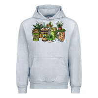 Heather Grey plant lover coffee cups Urban Hoodie - NancyCooperArtShop