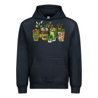 Navy plant lover coffee cups Urban Hoodie - NancyCooperArtShop