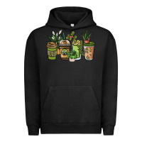 Pigment Black plant lover coffee cups Urban Hoodie - NancyCooperArtShop