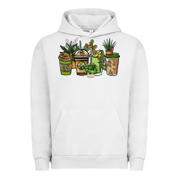 Pigment Lunar Rock plant lover coffee cups Urban Hoodie - NancyCooperArtShop