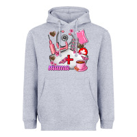 Heather Grey Mama Heavyweight Hoodie - AdoDesignShop
