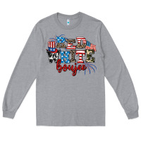 Heather Grey Red whıte boujee Long Sleeve Tee - AdoDesignShop