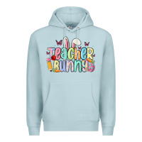 Blue Mist teacher bunny Premium Hoodie - MaliasSmallBusiness