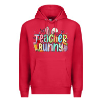 Cardinal teacher bunny Premium Hoodie - MaliasSmallBusiness