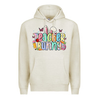 Oatmeal Heather teacher bunny Premium Hoodie - MaliasSmallBusiness