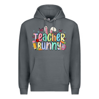 Rock teacher bunny Premium Hoodie - MaliasSmallBusiness