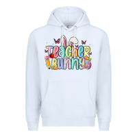White teacher bunny Premium Hoodie - MaliasSmallBusiness