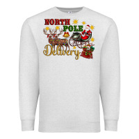 Oatmeal Heather North Pole Delivery Santa Sleigh Premium Sweatshirt - Artiststas