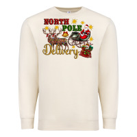 Sandshell North Pole Delivery Santa Sleigh Premium Sweatshirt - Artiststas