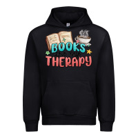 Black books are my therapy Urban Hoodie - MaliasSmallBusiness
