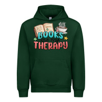 Forest Green books are my therapy Urban Hoodie - MaliasSmallBusiness