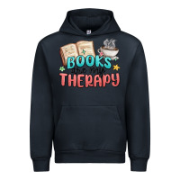Navy books are my therapy Urban Hoodie - MaliasSmallBusiness