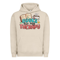 Pigment French Oak books are my therapy Urban Hoodie - MaliasSmallBusiness