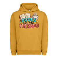 Pigment Peanut Butter books are my therapy Urban Hoodie - MaliasSmallBusiness