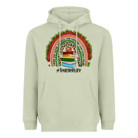 Matcha Christmas Teacherlife rainbow Heavyweight Hoodie - JahusDesignShop