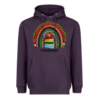 Plum Christmas Teacherlife rainbow Heavyweight Hoodie - JahusDesignShop