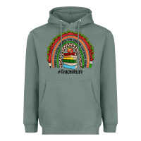 Sage Christmas Teacherlife rainbow Heavyweight Hoodie - JahusDesignShop