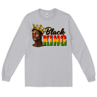 Moon Dust afro man black king Long Sleeve Tee - texasbilliewilder