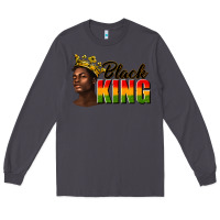 Smoke afro man black king Long Sleeve Tee - texasbilliewilder