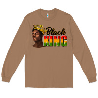 Toasted Coconut afro man black king Long Sleeve Tee - texasbilliewilder
