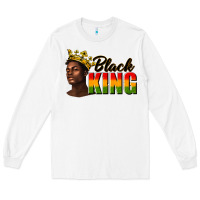 White afro man black king Long Sleeve Tee - texasbilliewilder