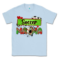 Dusty Blue soccer mama with leopard Classic Tee - Zillion Design Studio