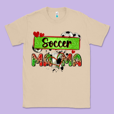 Soccer Mama With Leopard Classic Tee Designed By Zillion Design Studio