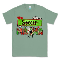 Sage soccer mama with leopard Classic Tee - Zillion Design Studio